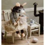Maus Alma – handgefertigte Filzmaus