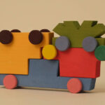 Quartet Vehicle – 4 Holzfahrzeuge | TOYTO