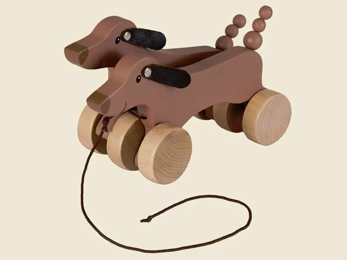 egmont-toys-nachziehtier-dackel-seitenansicht Nachziehtier Hund – Bild 3