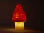 Pilzlampe Rot – Nachtlicht, 28 cm – Bild 3