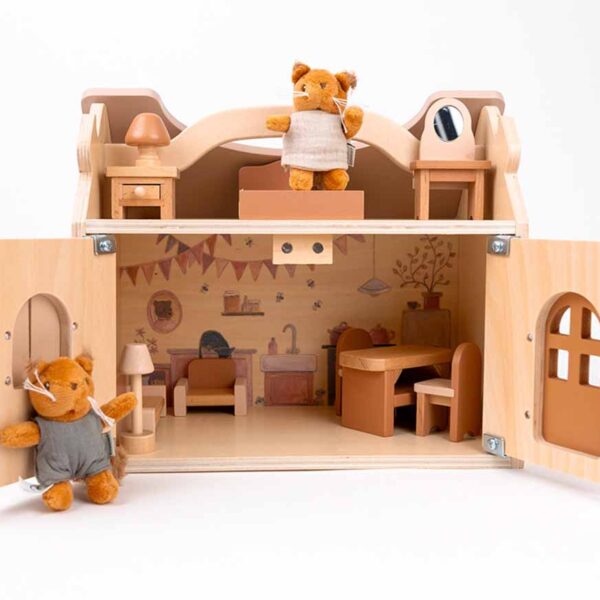 Puppenhaus aus Holz mit Eichhörnchen von Egmont Toys