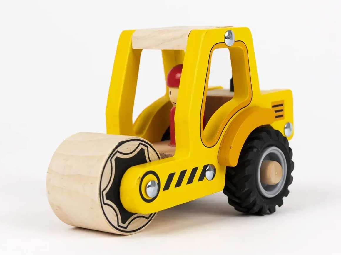egmont-toys-strassenwalze-holzspielzeug-baustelle-511084 Straßenwalze aus Holz – Bild 5