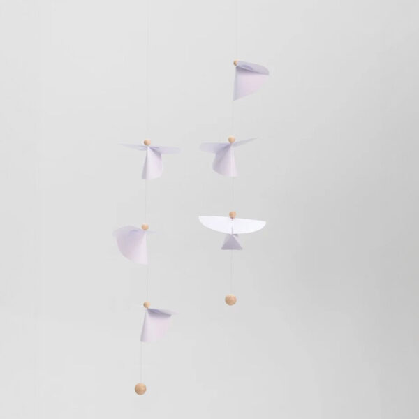 Flensted Guardian Angels 2x3 Mobile mit sechs Holzengeln