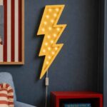Little Lights Lightning Bolt – Wandleuchte Blitz aus Holz
