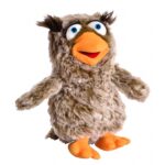 Eulalie die Eule W666 von LIVING PUPPETS – 40 cm große Eulen-Handpuppe