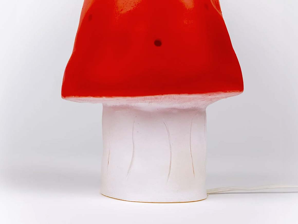 negmont-toys-pilzlampe-rot-360208RED-detailaufnahme Pilzlampe Rot – Nachtlicht, 28 cm – Bild 2