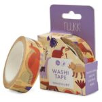 NUUKK Washi Tape Dinosaurier mit bunten Dino-Motiven