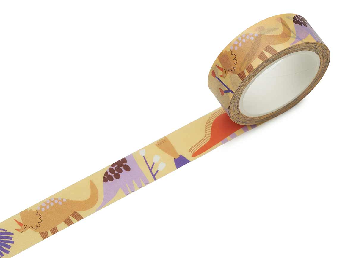 nuukk-washi-tape-dinosaurier-motive Washi Tape Dinosaurier, NUUKK – Bild 2