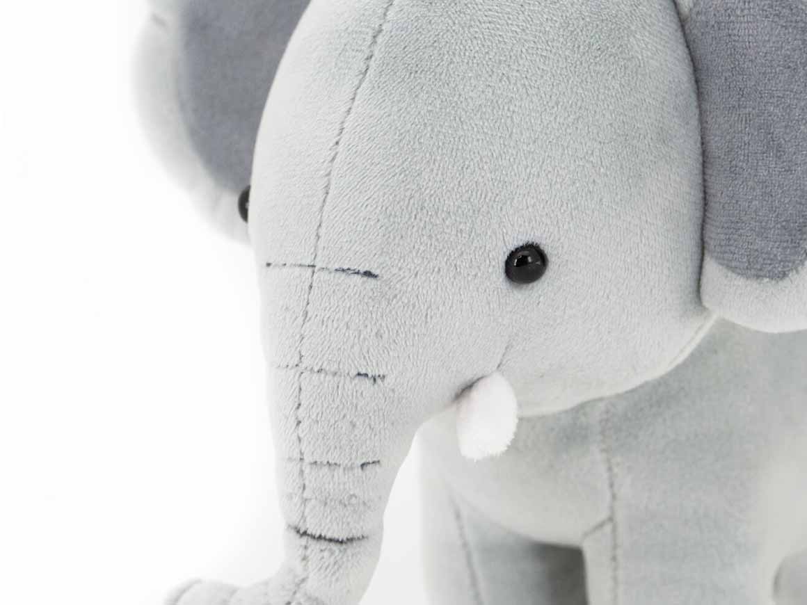 orange-toys-elephant-grau-kuscheltier-kopf Safari - Elephant, 16 cm – Bild 3